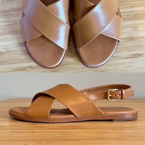 Cole Haan Fernanda Grand Sandal, Brown Leather Sandals